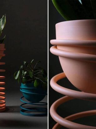 A group of pots with plants in them Description automatically generated with low confidence