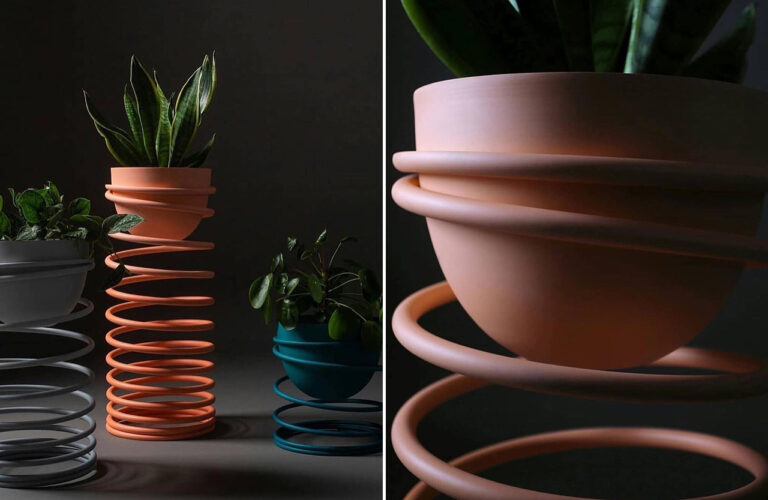 A group of pots with plants in them Description automatically generated with low confidence