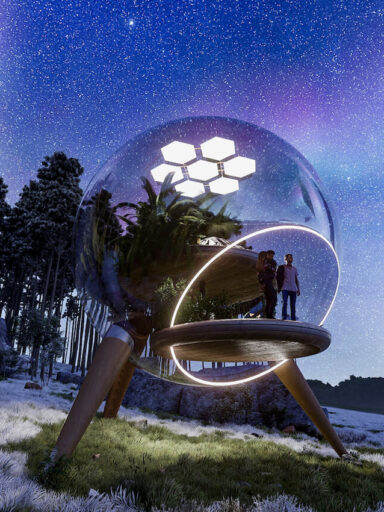 A picture containing outdoor, water, nature, night sky Description automatically generated