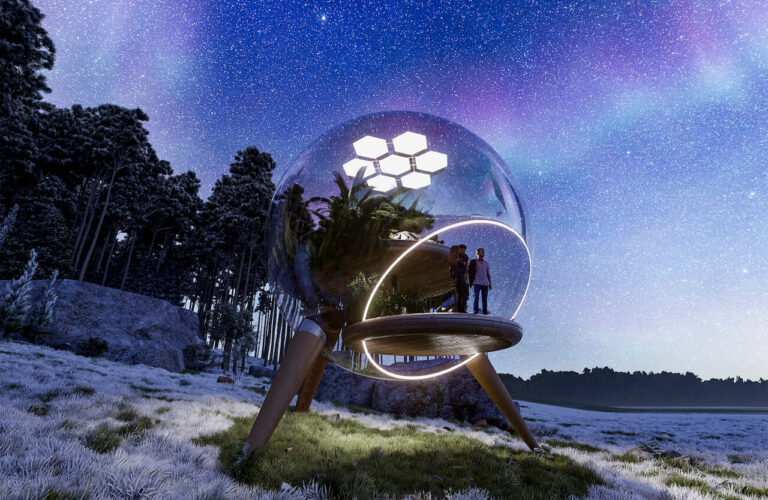 A picture containing outdoor, water, nature, night sky Description automatically generated